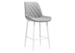 Барный стул Баодин К Б/К светло-серый / белый (50x56x101)