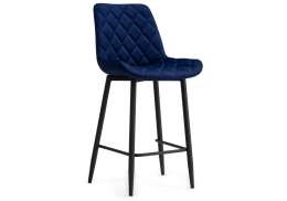 Барный стул Баодин Б/К синий / черный (50x56x101)