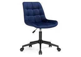 Офисное кресло Честер черный / синий (49x60x84)