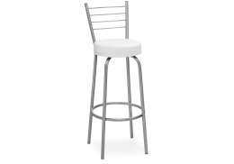 Барный стул Kuroda белый полимер / светлый мусс (34,5x46x103)