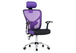 Компьютерное кресло Lody 1 фиолетовое / черное (60x68x113)