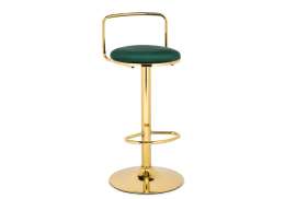 Барный стул Lusia green / gold (38x40x84)