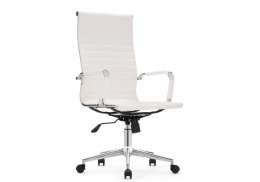Компьютерное кресло Reus pu white / chrome (55x67x107)