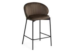 Барный стул Нейл шоколадный / черный (58x45x92)
